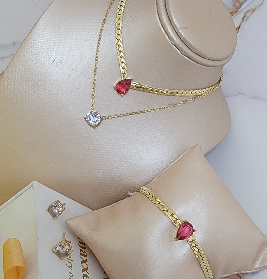 Golden red set