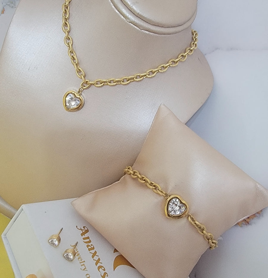 Golden cristal set