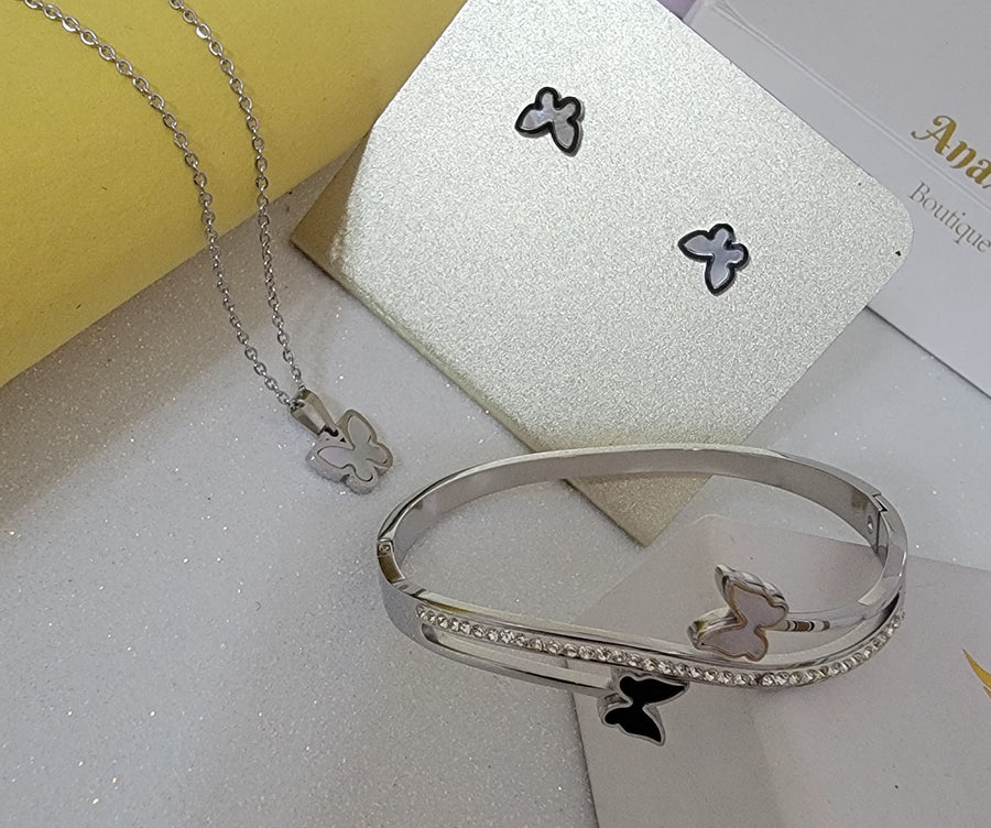 Silvery butterfly
