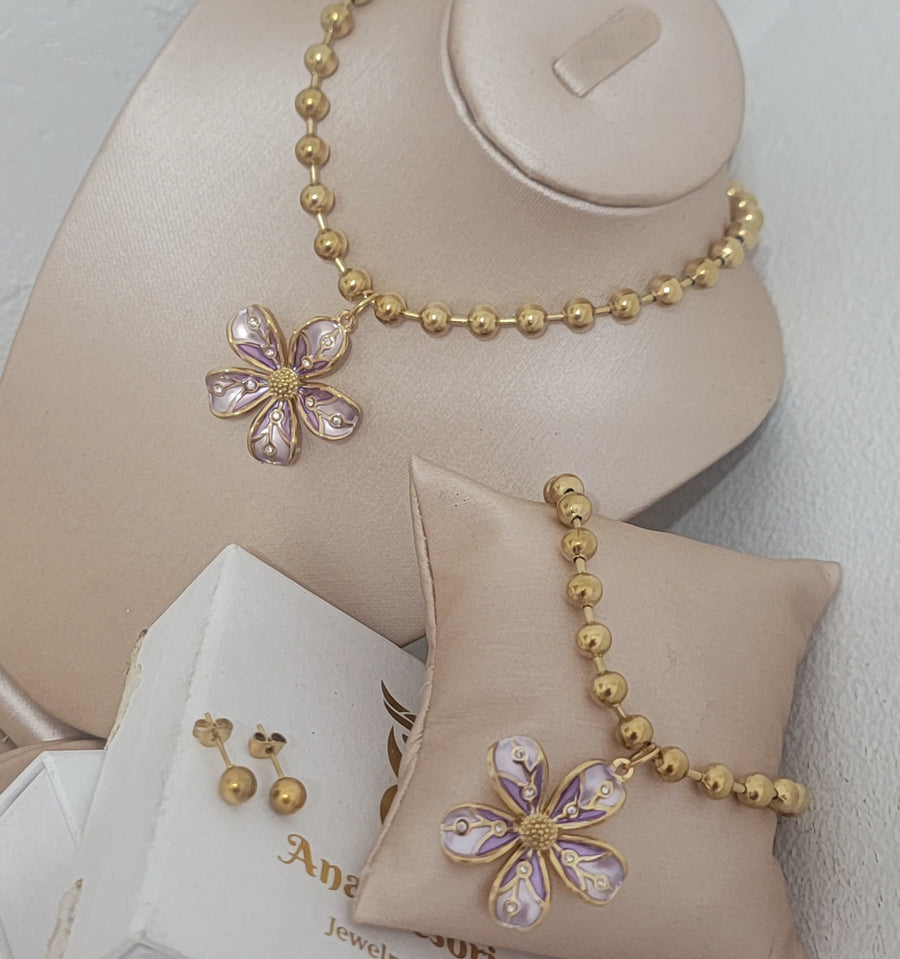Golden fower set