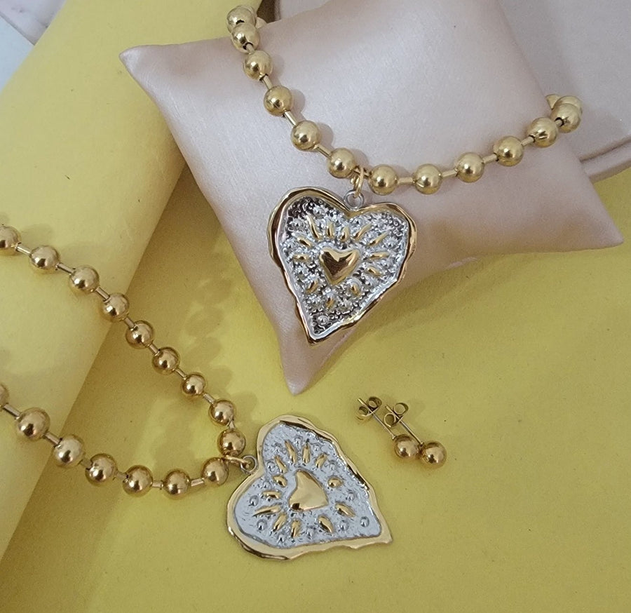 Golden heart set
