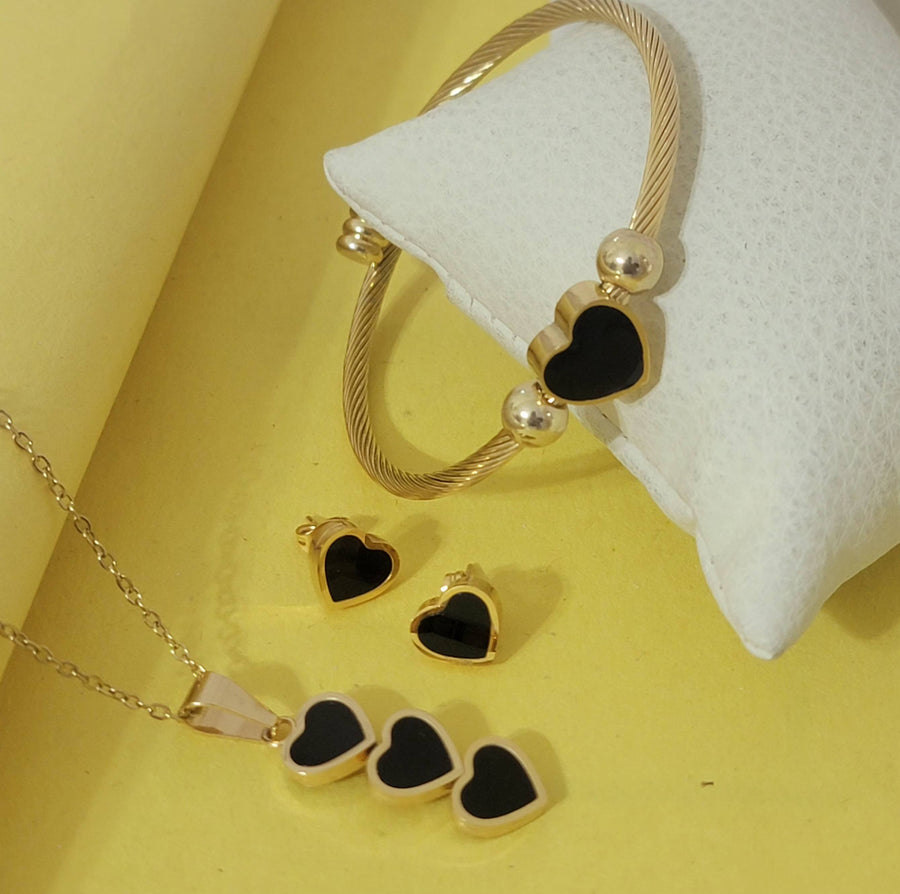 Blacky heart set