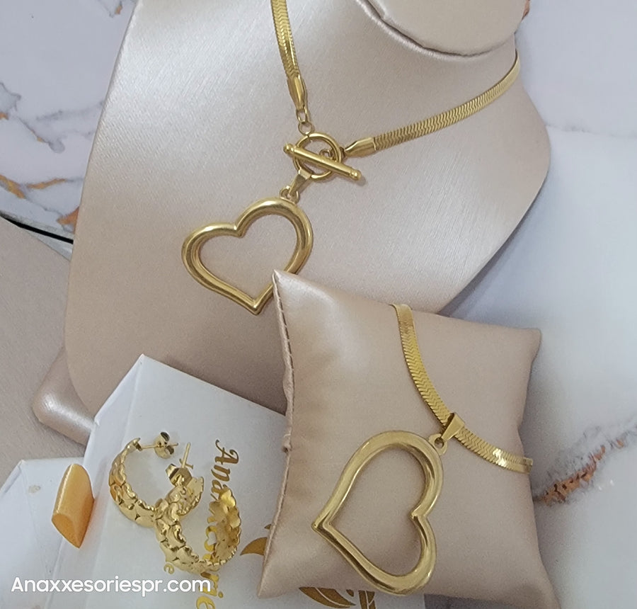 Golden heart set