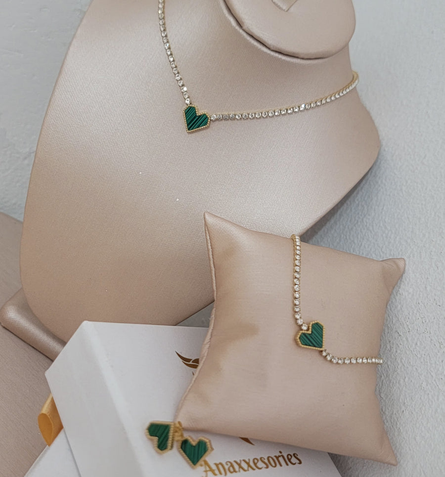 Green heart set