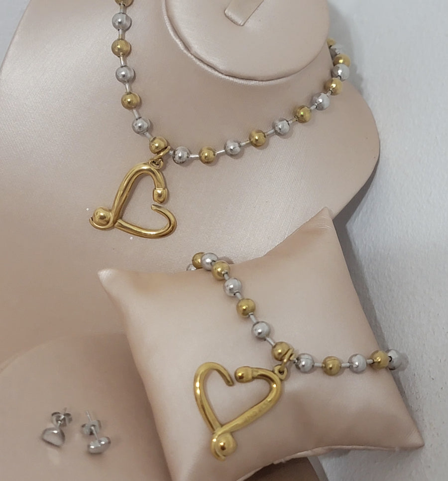 Golden heart set