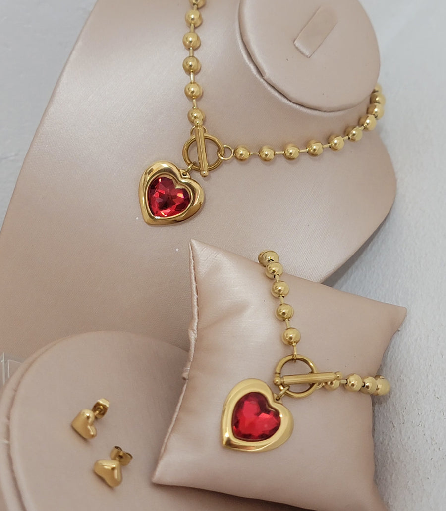 Red heart set