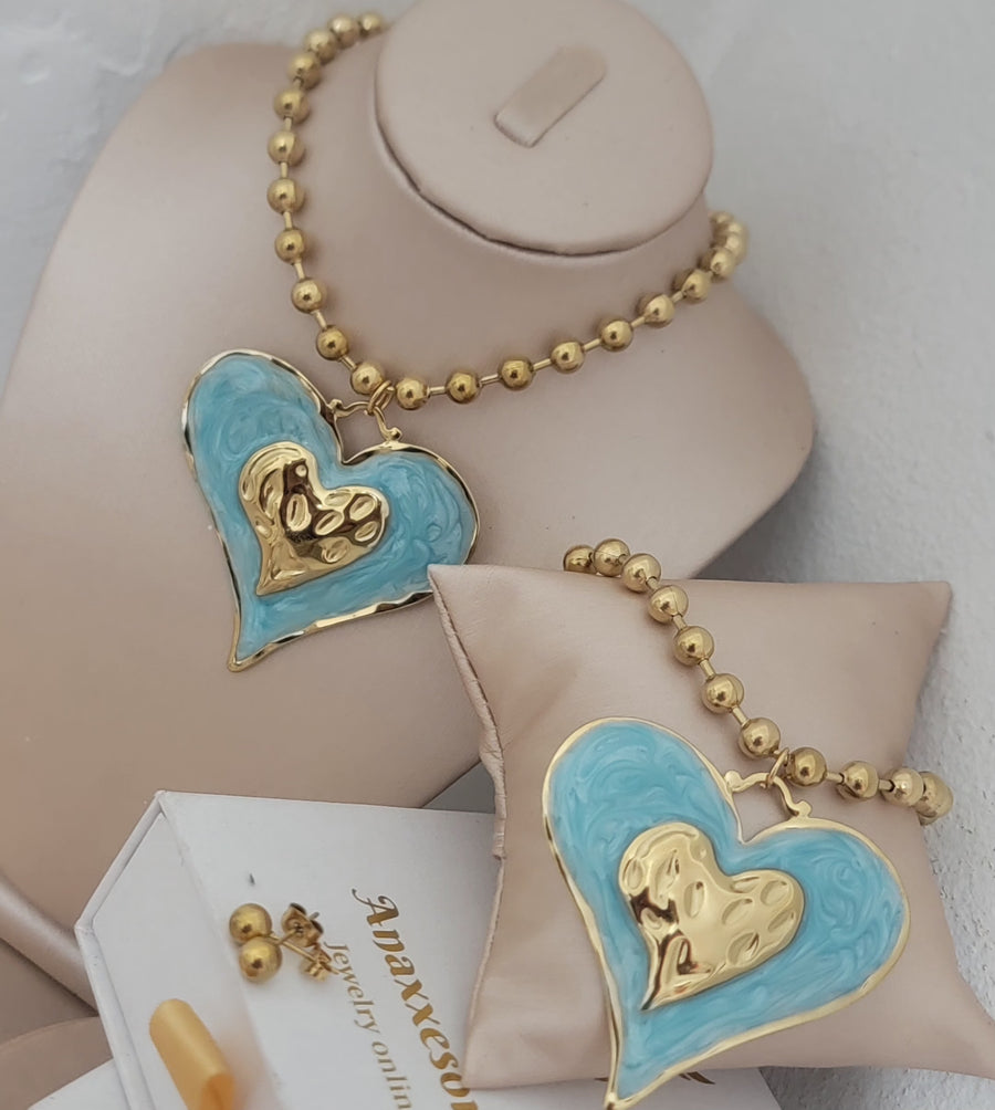 Golden blue set