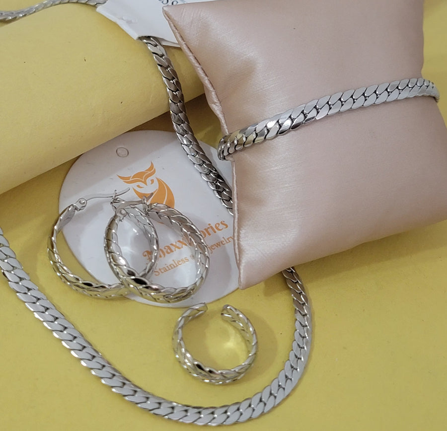 Silvery cuban set