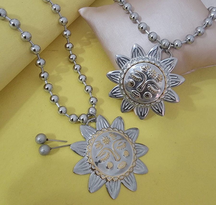 Silvery sun