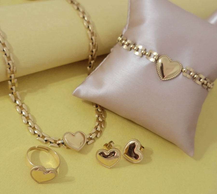 Golden heart set